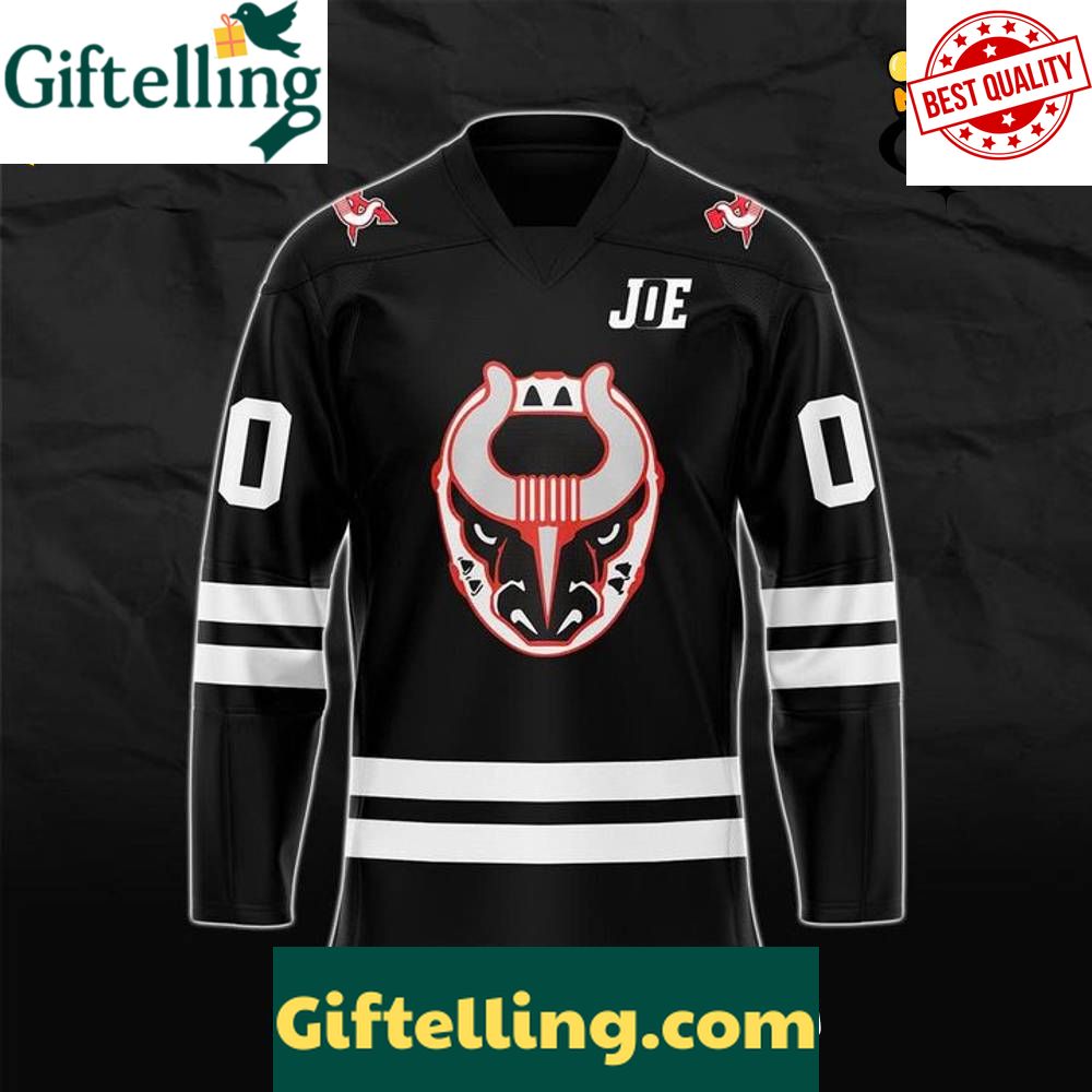 Birmingham Bulls New Season 202526 Custom Hockey Jersey  Black