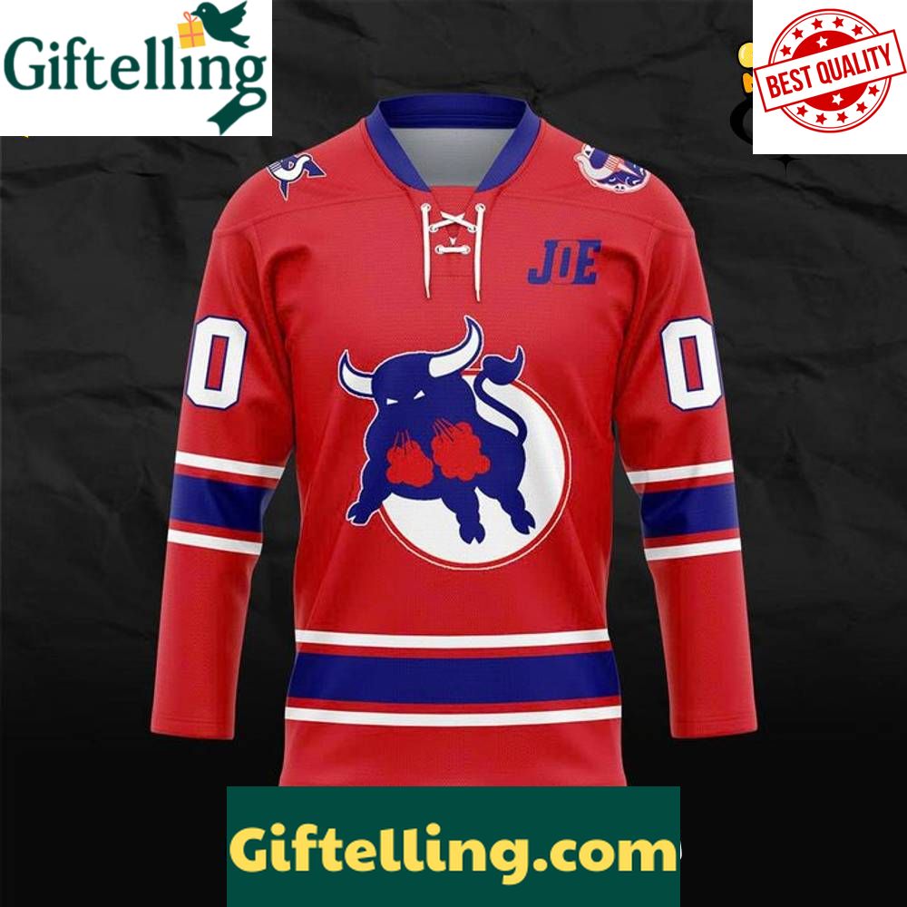 Birmingham Bulls New Season 202526 Custom Hockey Jersey  Red