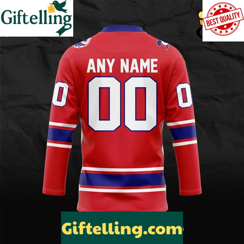 Birmingham Bulls New Season 202526 Custom Hockey Jersey  Red
