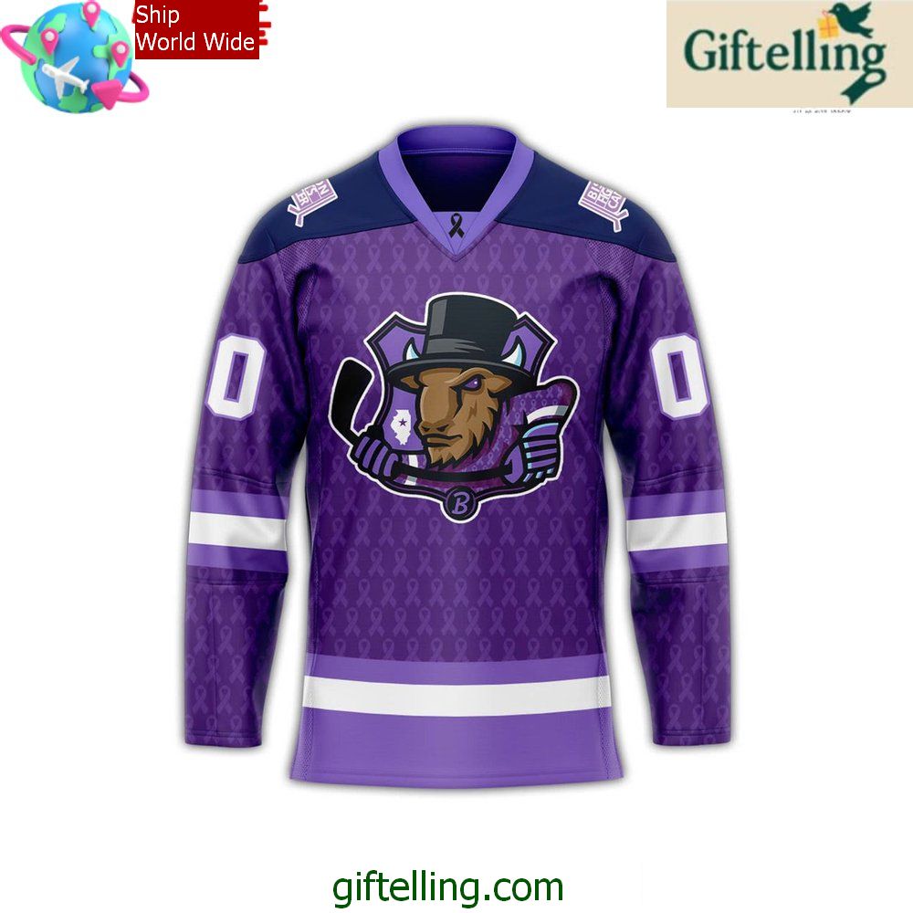 Bloomington Bison Fights Cancer 2025 Hockey Jersey Bloomington Bison Fights Cancer 2025 Hockey Jersey