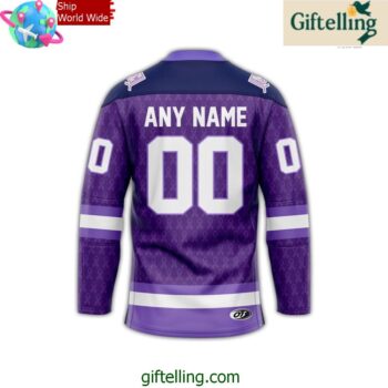 Bloomington Bison Fights Cancer 2025 Hockey Jersey