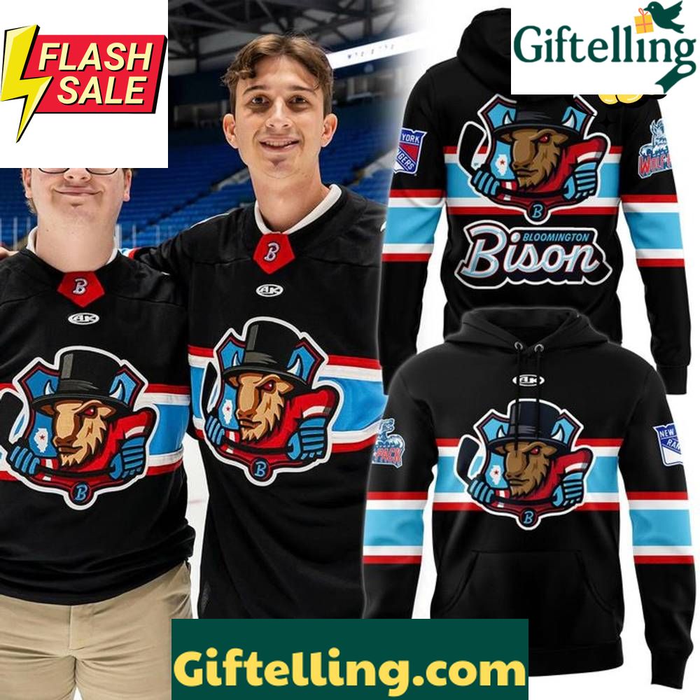 Bloomington Bison New Season 202526 Black Hoodie