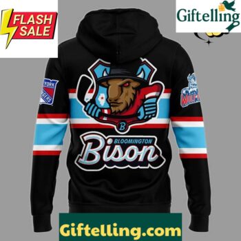 Bloomington Bison New Season 202526 Black Hoodie