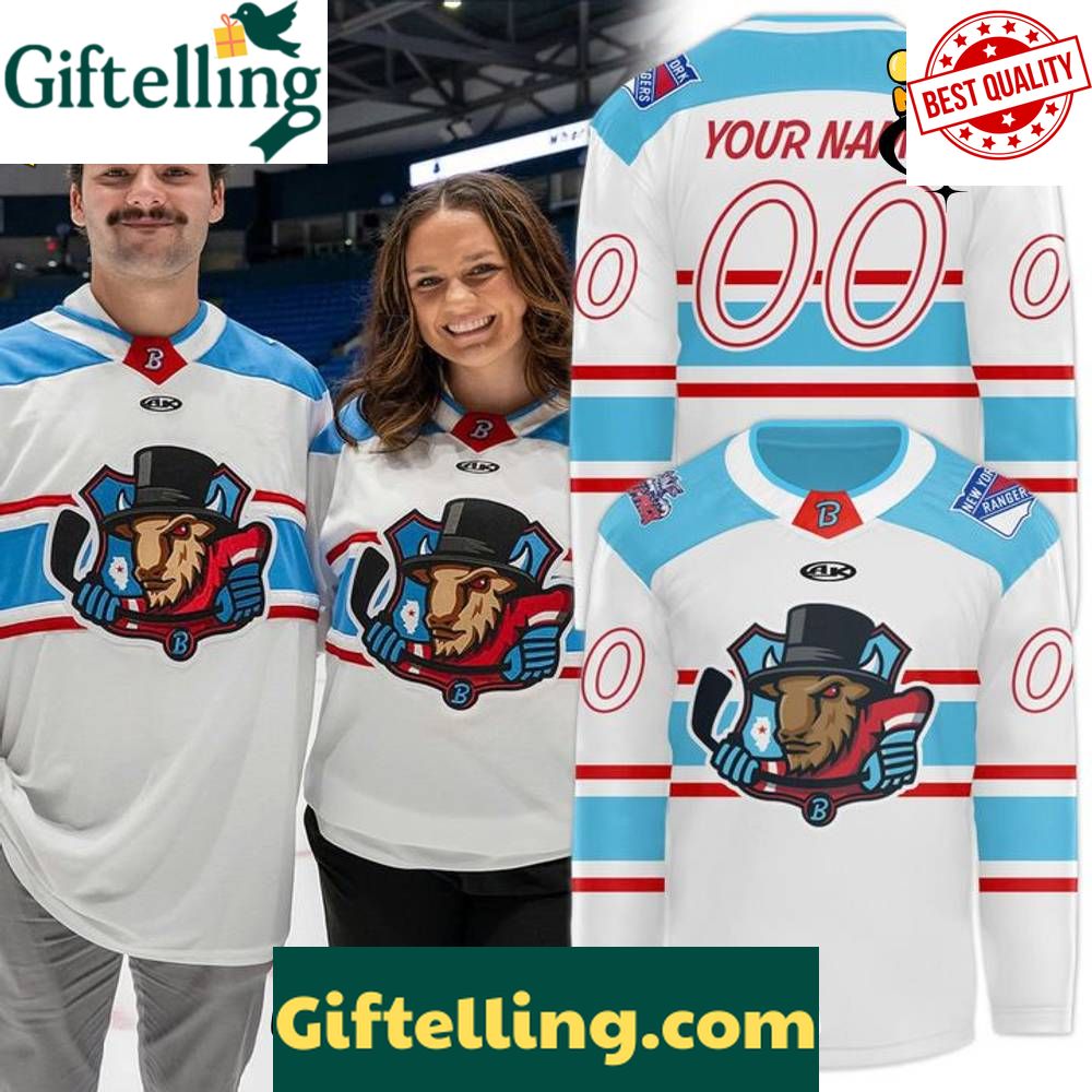 Bloomington Bison New Season 2025-26 White Custom Hockey