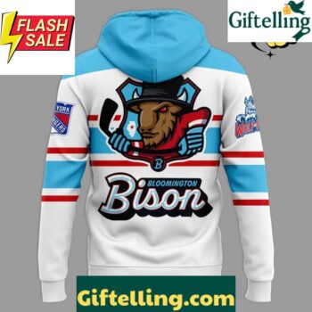 Bloomington Bison New Season 202526 White Hoodie