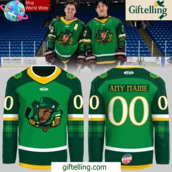Bloomington Bison St Patricks Day 2025 Hockey Jersey