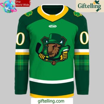 Bloomington Bison St Patricks Day 2025 Hockey Jersey