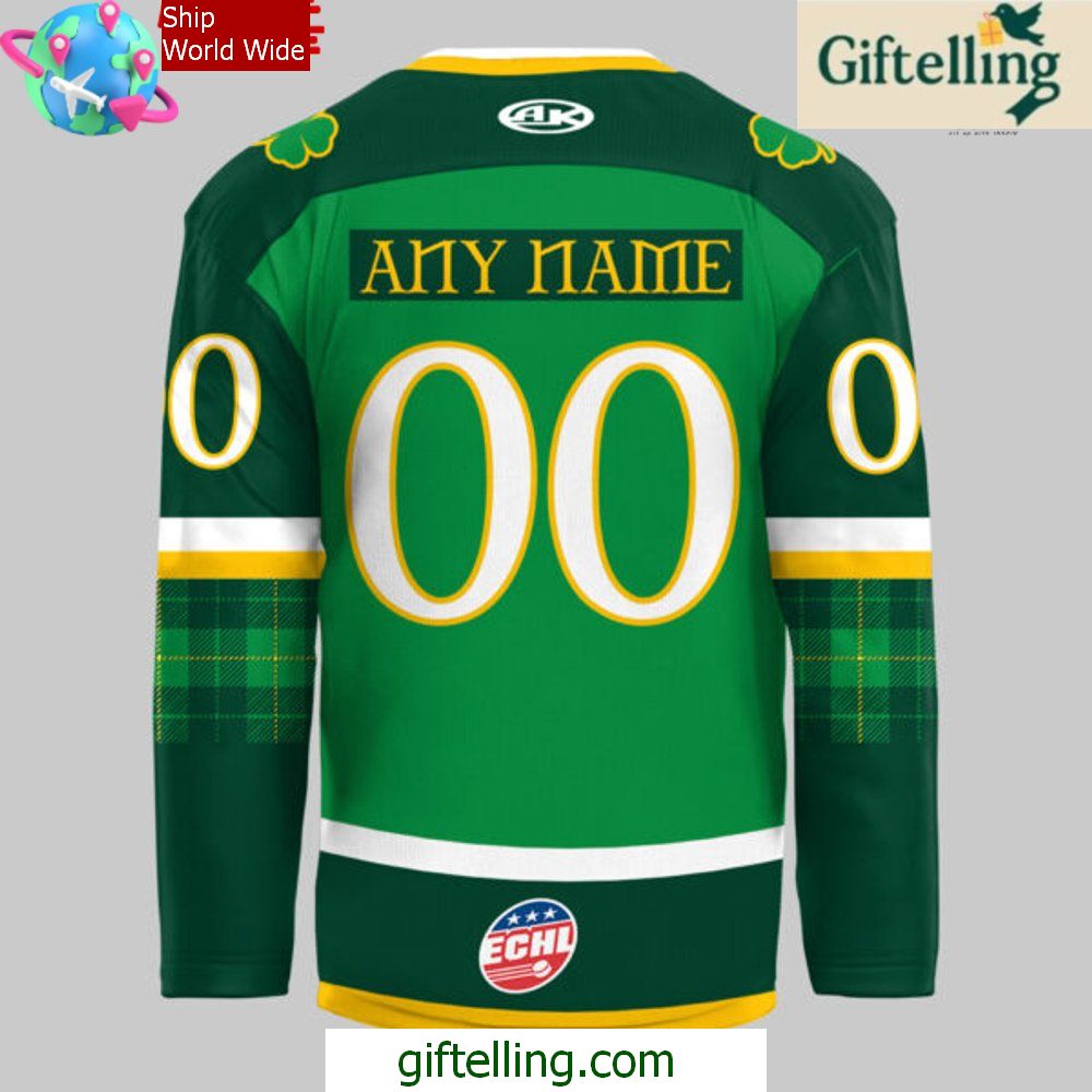 Bloomington Bison St Patricks Day 2025 Hockey Jersey Bloomington Bison St Patricks Day 2025 Hockey Jersey