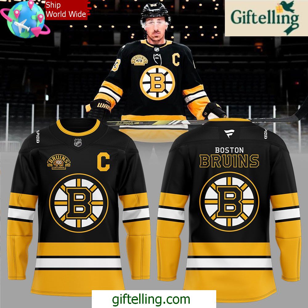 Boston Bruins 100th Anniversary Limited Edition Hockey Jersey