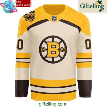 Boston Bruins 100th Anniversary Special Edition Hockey Jersey