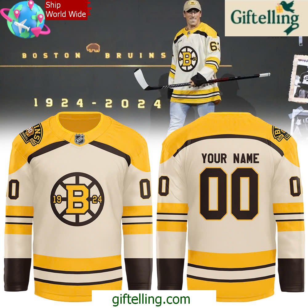 Boston Bruins 100th Anniversary Special Edition Hockey Jersey