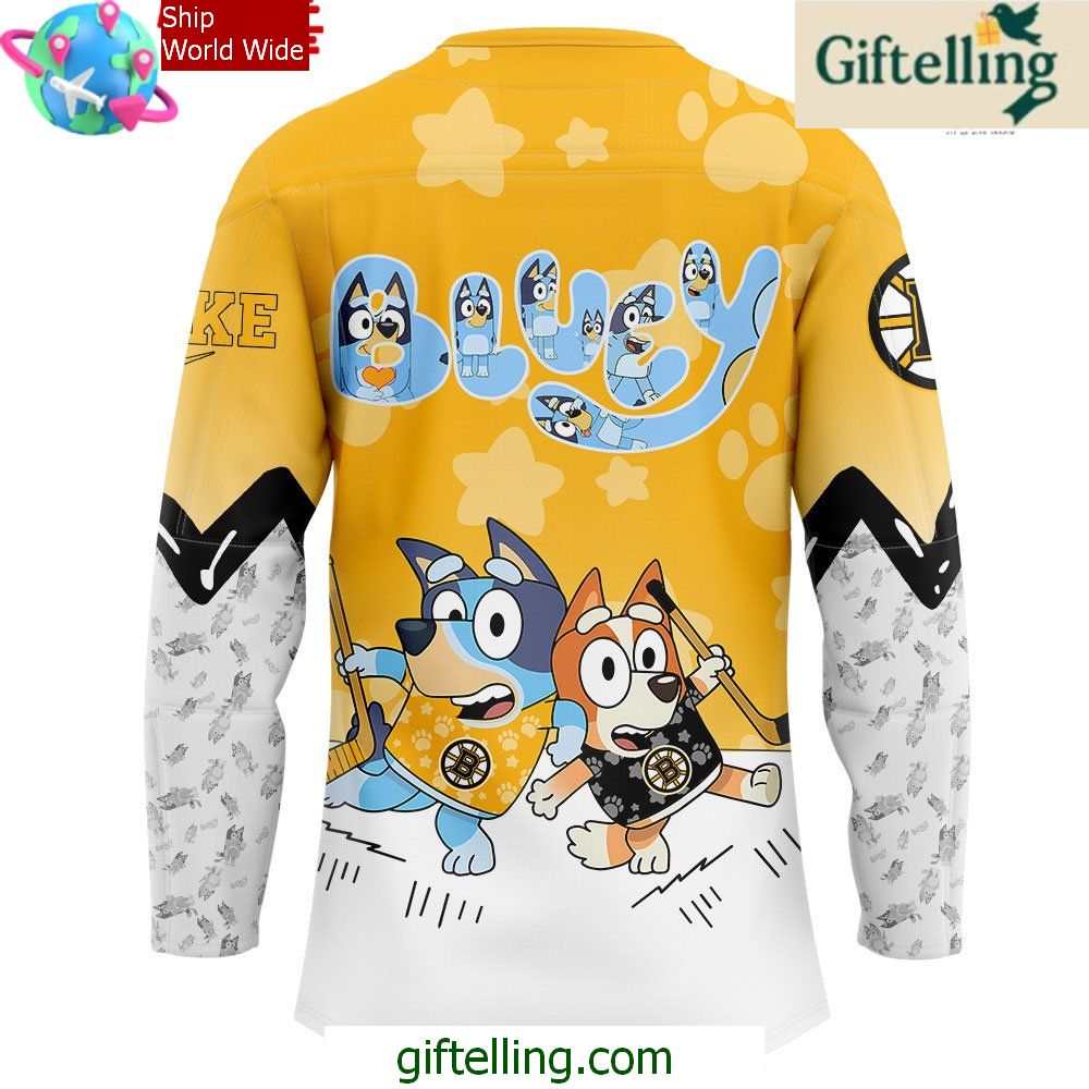 Boston Bruins Bluey and Bingo Special Jersey Boston Bruins Bluey and Bingo Special Jersey