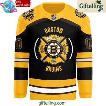 Boston Bruins Firefighter Appreciation Night Performance Hockey Jersey