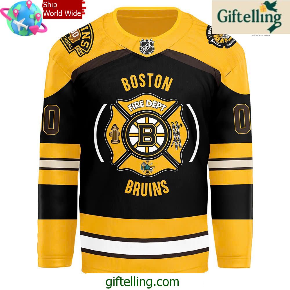 Boston Bruins Firefighter Appreciation Night Performance Hockey Jersey Boston Bruins Firefighter Appreciation Night Performance Hockey Jersey