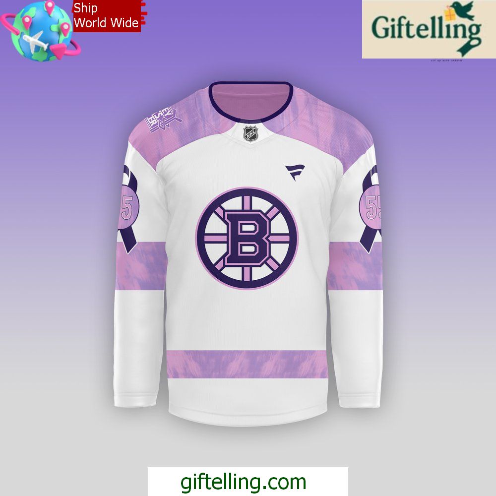 Boston Bruins Hockey Fights Cancer 2024 Hockey Jersey Boston Bruins Hockey Fights Cancer 2024 Hockey Jersey