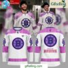 Boston Bruins Hockey Fights Cancer Special Hockey Jersey