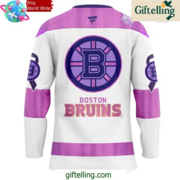 Boston Bruins Hockey Fights Cancer Special Hockey Jersey