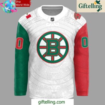 Boston Bruins Mexican Heritage Night 2025 Hockey Jersey