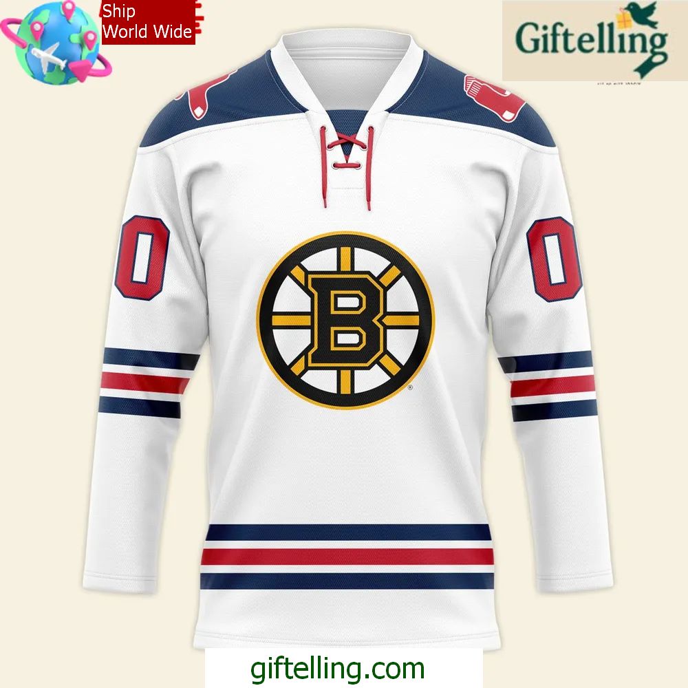 Boston Bruins Night x 2025 Boston Red Sox Hockey Jersey 2 Boston Bruins Night x 2025 Boston Red Sox Hockey Jersey 2