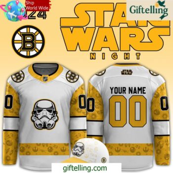 Boston Bruins x Star Wars Night Custom Hockey Jersey