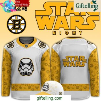 Boston Bruins x Star Wars Night Hockey Jersey