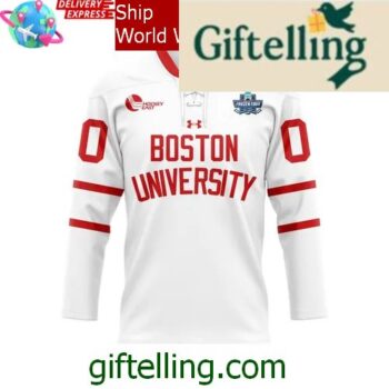 Boston University Terriers Frozen Four 2025 Hockey Jersey 2