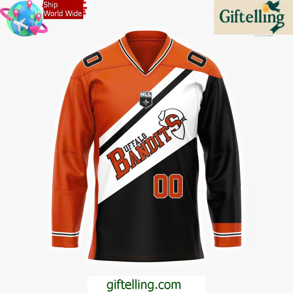 Buffalo Bandits New Uniform 20242025 Special Hockey Jersey Buffalo Bandits New Uniform 20242025 Special Hockey Jersey