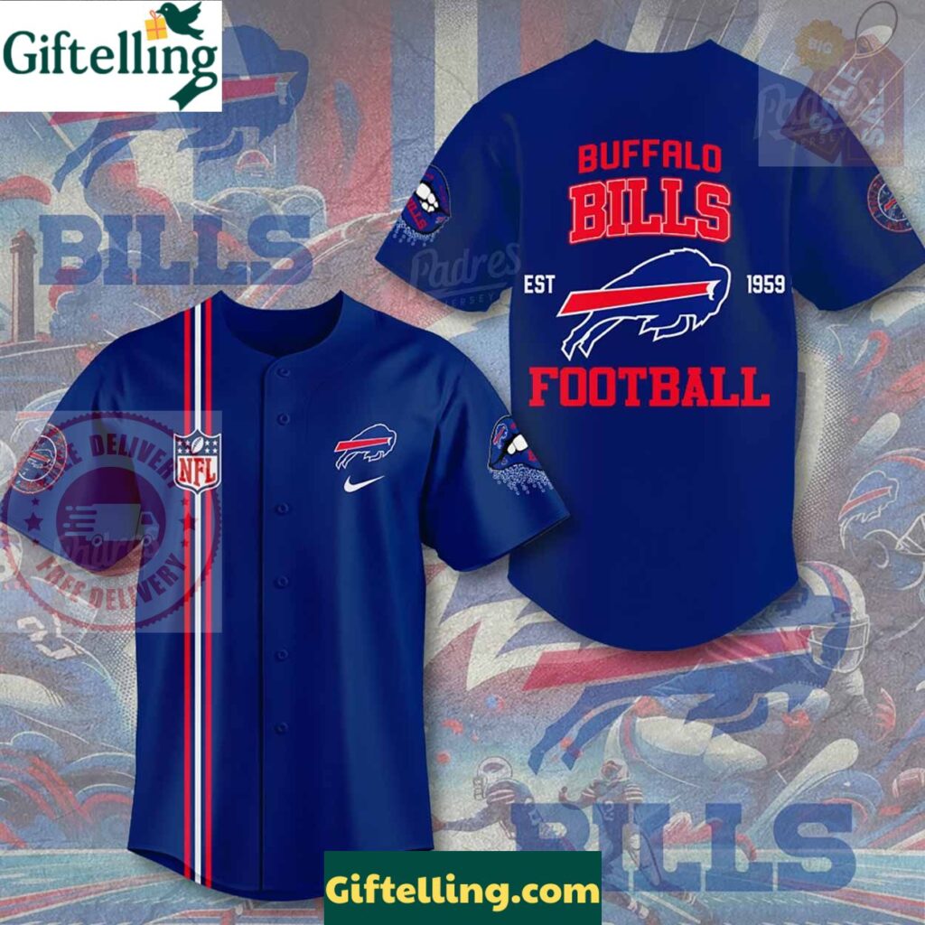 Buffalo Bills Football Baseball Jersey Outfit