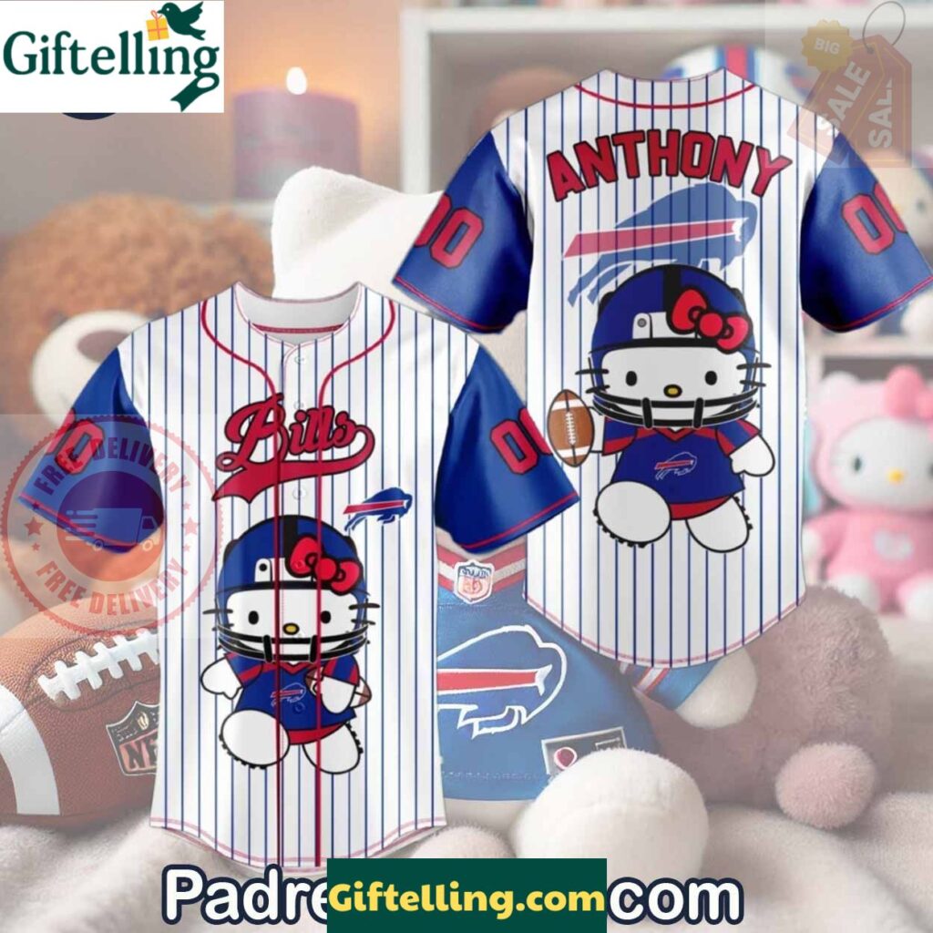 Buffalo Bills Hello Kitty Special Edition Baseball Jersey Outfit