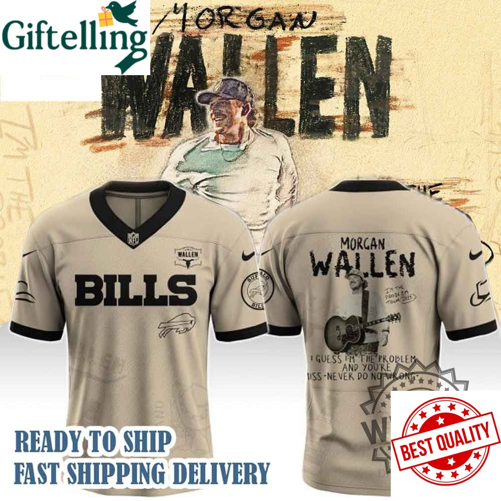 Buffalo Bills Morgan Wallen Im The Problem Tour 2025 Football Jersey