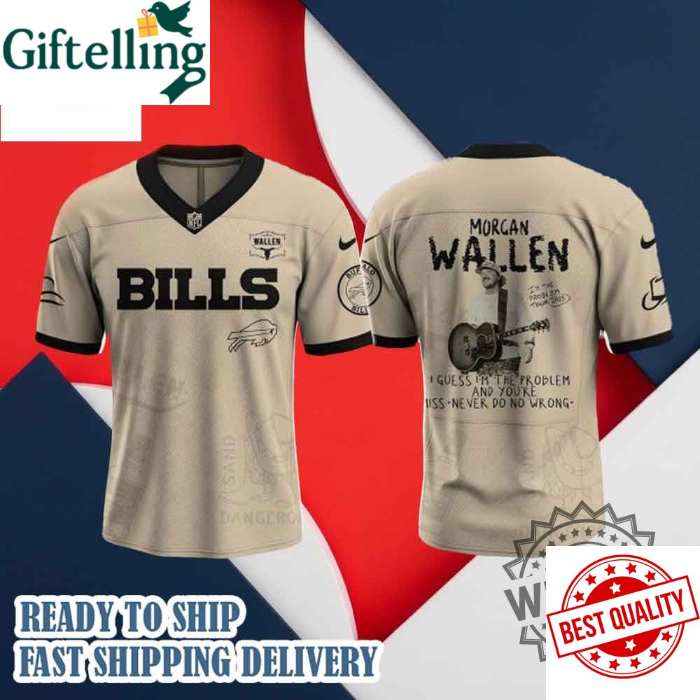 Buffalo Bills Morgan Wallen Im The Problem Tour 2025 Football Jersey