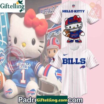 Buffalo Bills X Hello Kitty Baseball Jersey Outfit