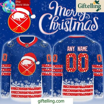 Buffalo Sabres Merry Christmas 2024 Hockey Jersey