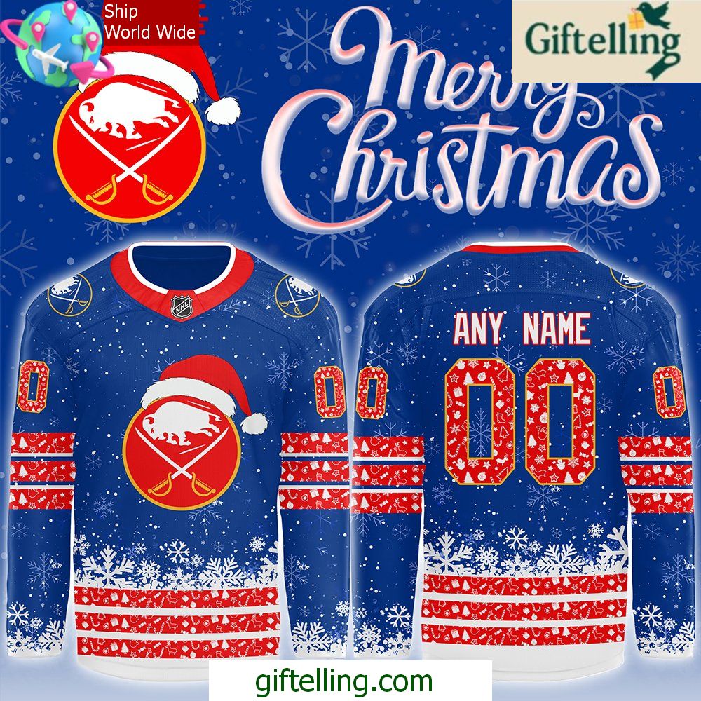 Buffalo Sabres Merry Christmas 2024 Hockey Jersey