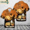 Bulldozer Halloween Hawaiian Shirt 1