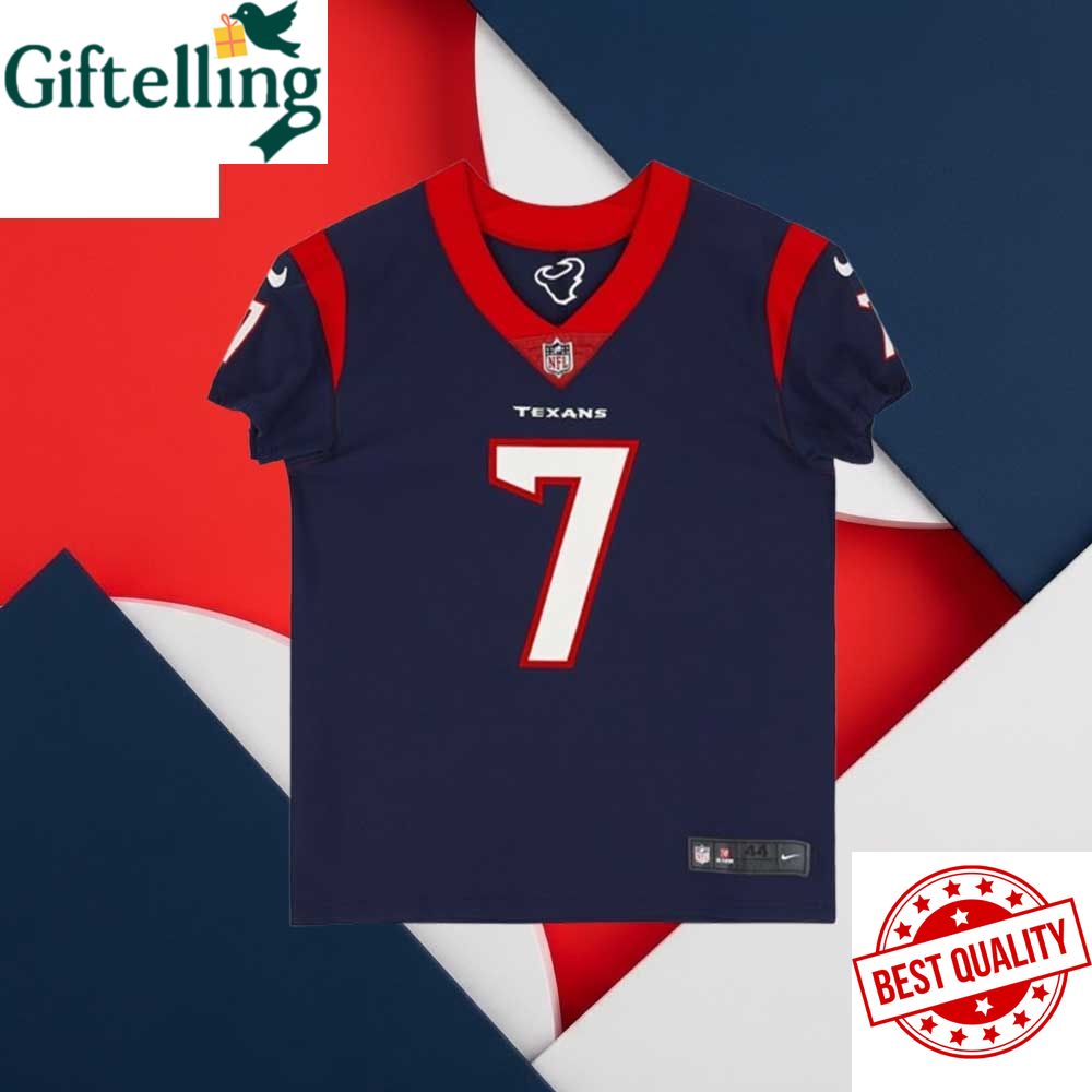 C.J. Stroud Houston Texans Autographed Navy Nike Elite Football Jersey