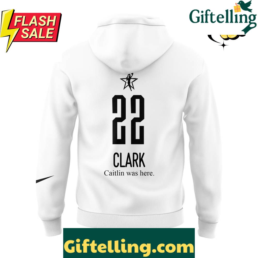 Caitlin Clark Caitlin was here Special White Hoodie Caitlin Clark Caitlin was here Special White Hoodie