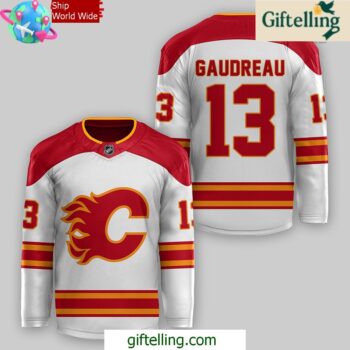 Calgary Flames 2024 White Hockey Jersey