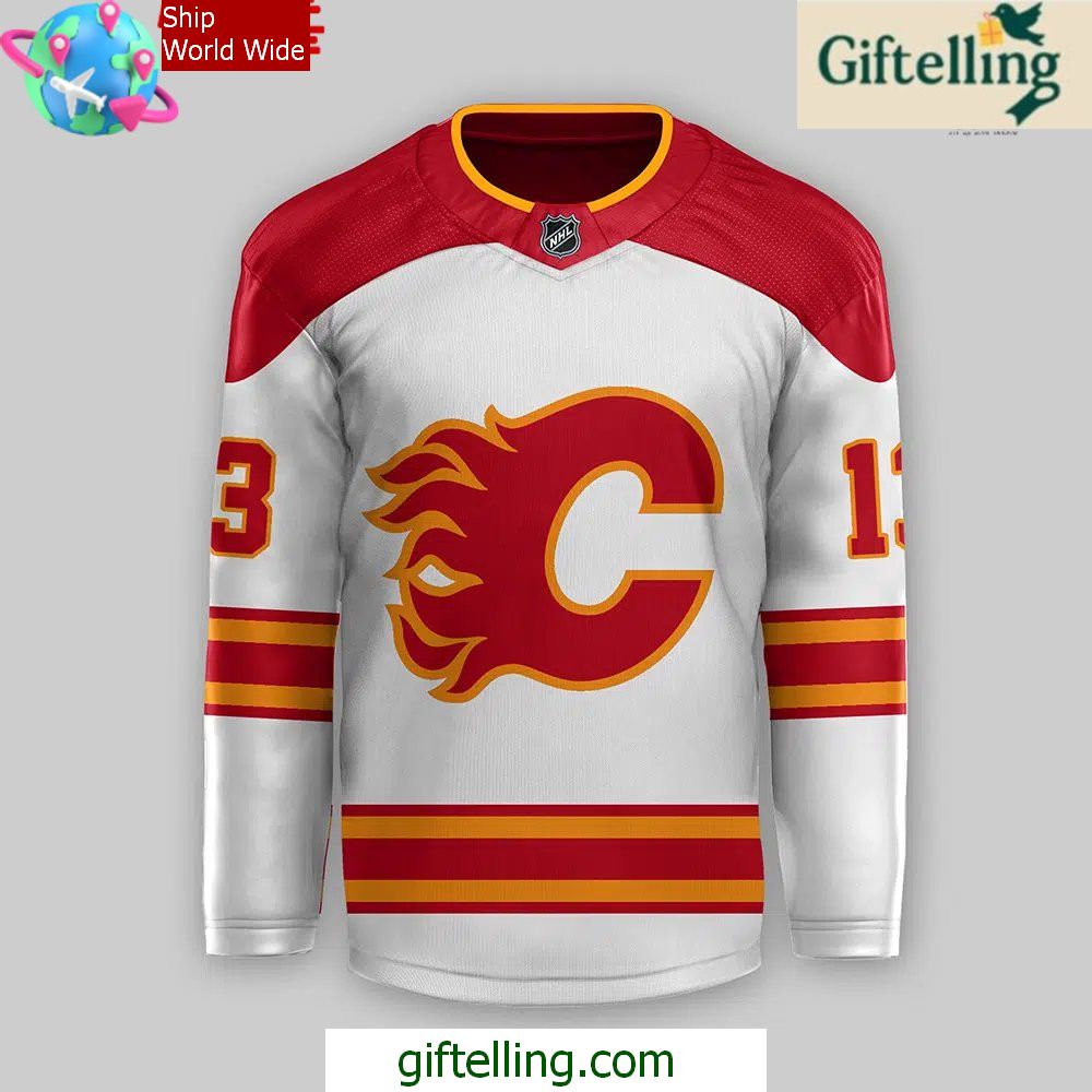 Calgary Flames 2024 White Hockey Jersey Calgary Flames 2024 White Hockey Jersey