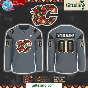Calgary Flames Black History Month 2025 Hockey Jersey