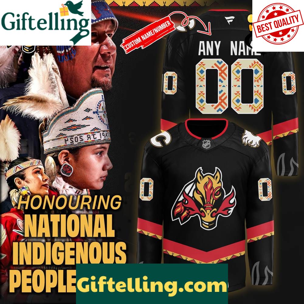 Calgary Flames National Indigenous Peoples Day Custom Hockey
