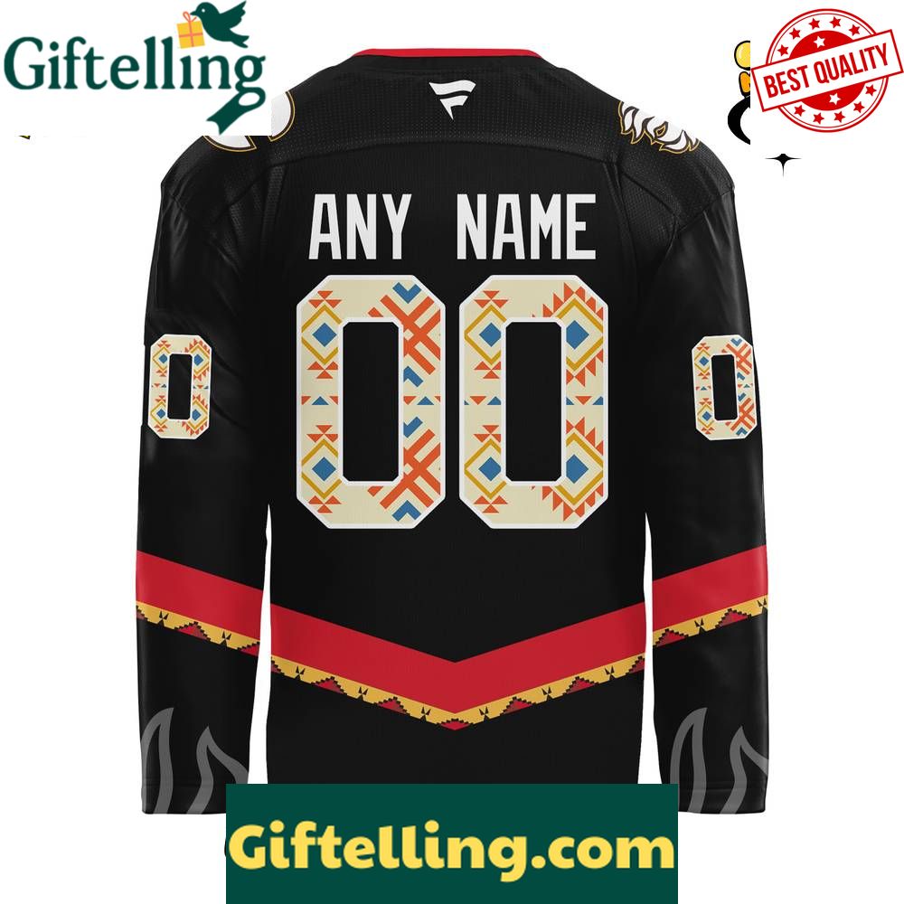 Calgary Flames National Indigenous Peoples Day Custom Hockey Jersey