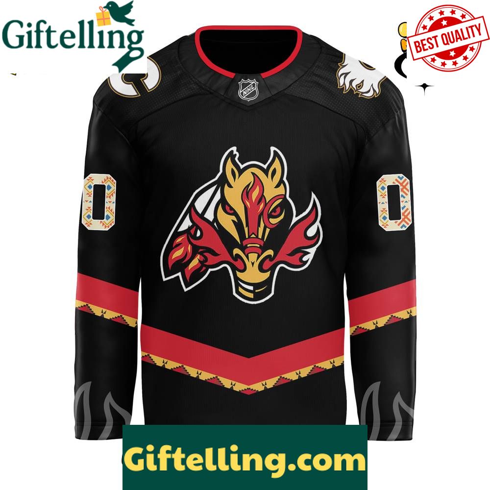 Calgary Flames National Indigenous Peoples Day Custom Hockey Jersey