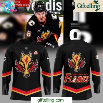 Calgary Flames New Uniform 202425 Hockey Jersey