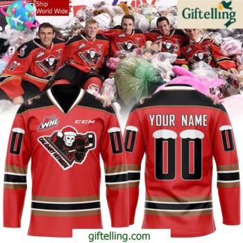 Calgary Hitmen Teddy Bear Toss Premium Hockey Jersey