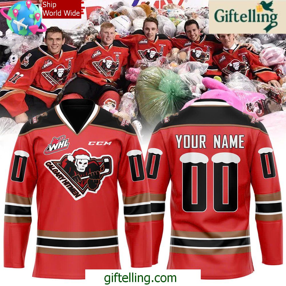 Calgary Hitmen Teddy Bear Toss Premium Hockey Jersey
