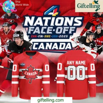 Canada Ice Hockey 4 Nation Face Off 2025 Hockey Jersey