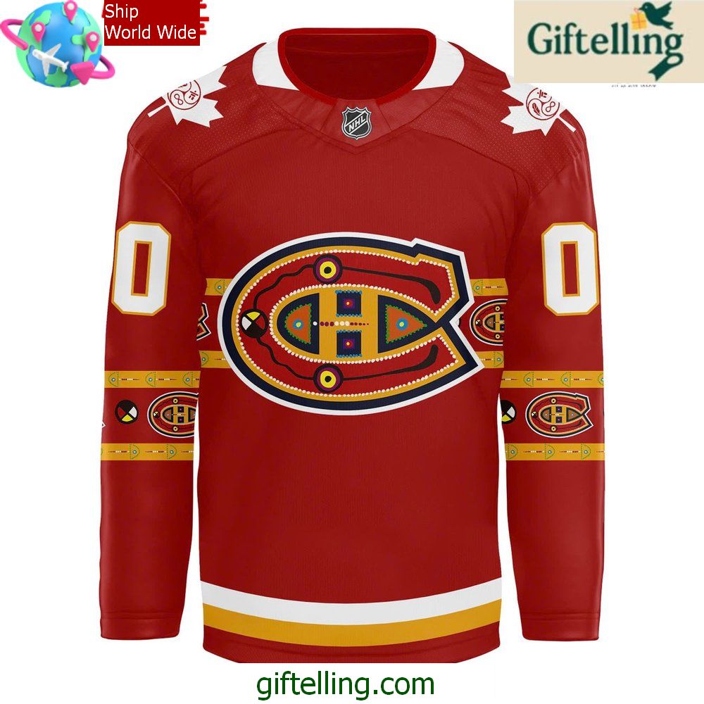Canadiens Montreal Indigenous Celebration Night 2025 Hockey Jersey Canadiens Montreal Indigenous Celebration Night 2025 Hockey Jersey