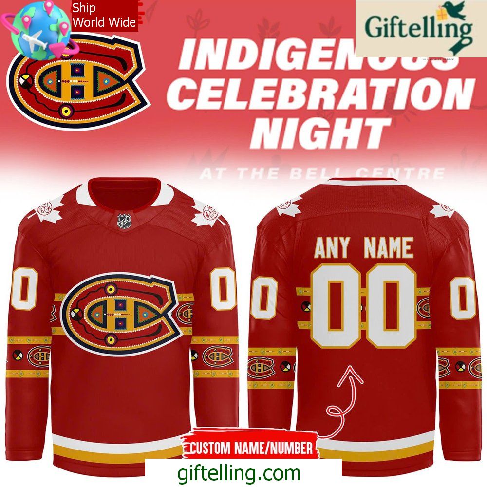 Canadiens Montreal Indigenous Celebration Night 2025 Hockey Jersey