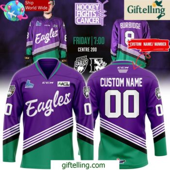 Cape Breton Eagles Hockey Fights Cancer Special Hockey Jersey